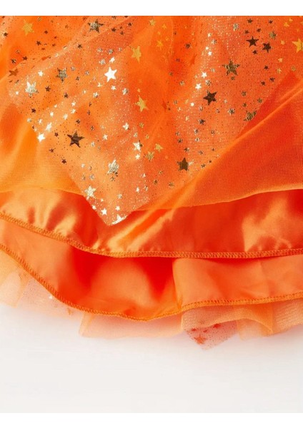 Kız Çocuk Cadılar Bayramı Halloween Kostümü Bal Kabaklı Elbise Kostüm Balkabaklı Taç indirimleri