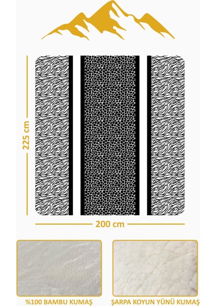 Lüks Çift Kişilik Bambu Battaniye Yumuşacık ve Şık Tasarım (200X220 Cm) BBT0019 modelleri