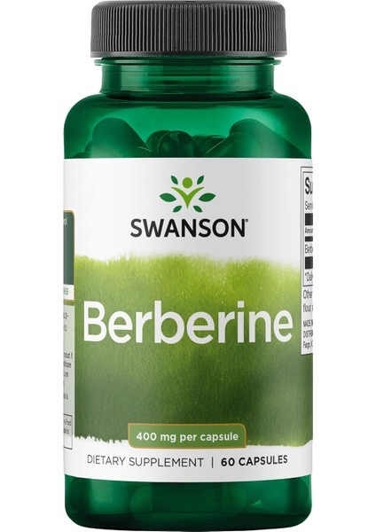 Berberine - Standardized 97% Berberine Hcl Blood Sugar - 400MG Each - 60 Caps