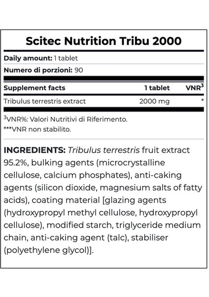 Tribulus 2000 / 90 Tabs fiyatları
