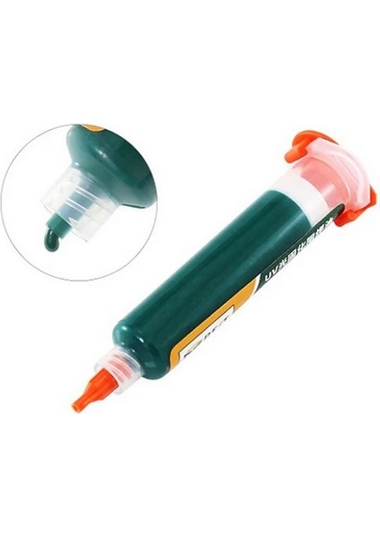 Uv Mor Işıkla Kürleme Boyası Lehim Maskesi Uv Boya | 10CC Yeşil