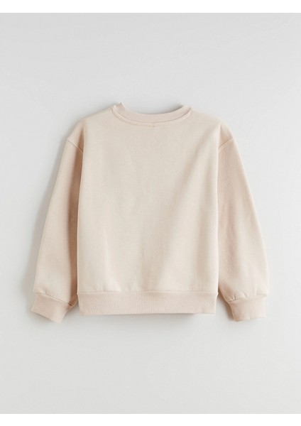 Lcw Kids Bej Bisiklet Yaka Kız Çocuk Sweatshirt 2'li fırsatları