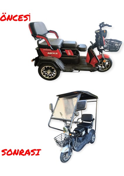 3 Tekerlekli Elektrikli Tek Kişilik Modellere Uyumlu Kabin fiyatları