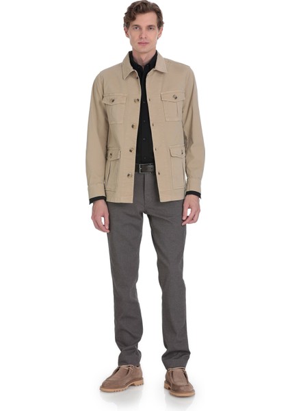Bej Slim Fit Bebe Yaka Baharlık Mont fiyatları