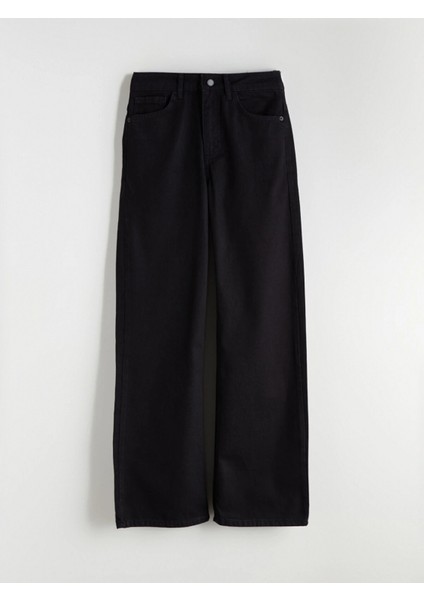 Lcw Vision Siyah Wideleg Kadın Jean Pantolon indirimleri