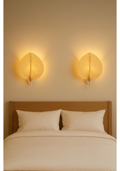 Bohem Doğal Bambu Duvar Apliği, El Yapımı, E27 Uyumlu, Salon/koridor/yatak Odası, 30X38 cm fiyatları