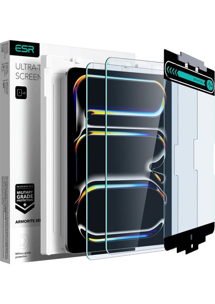 Apple iPad Pro 11 M5 (2025) Armorite Autokit Hd 2 Adet Tablet Cam Ekran Koruyucu
