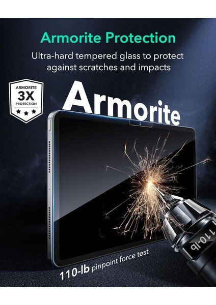 Apple iPad Pro 11 M5 (2025) Armorite Autokit Hd 2 Adet Tablet Cam Ekran Koruyucu fırsatları