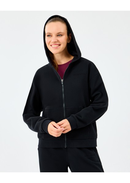 W Essential Full Zip Sweatshirt Kadın Siyah Sweatshirt S2610016-3817 modelleri