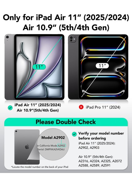 iPad Air 11 inç (M2, 2024) / Air 5. Nesil (M1, 2022) / Air 4. Nesil (A14, 2020) Shift Manyetik Kılıf fiyatları