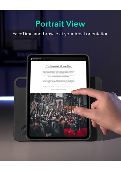 iPad Air 11 inç (M2, 2024) / Air 5. Nesil (M1, 2022) / Air 4. Nesil (A14, 2020) Shift Manyetik Kılıf