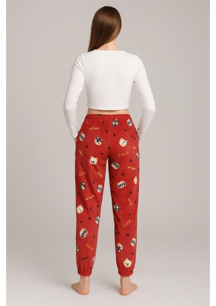 Kadın Cepli Paça Lastlikli Kadife Tek Alt Mercan fiyatları