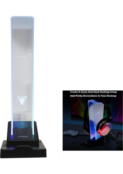 Gm-01 Kulaklık Tutucu Standı Masaüstü Rgb Işıklı