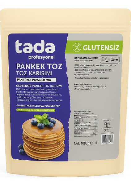 Profesyonel Glutensiz Pankek Toz Karışımı 200 gr x 12 Adet