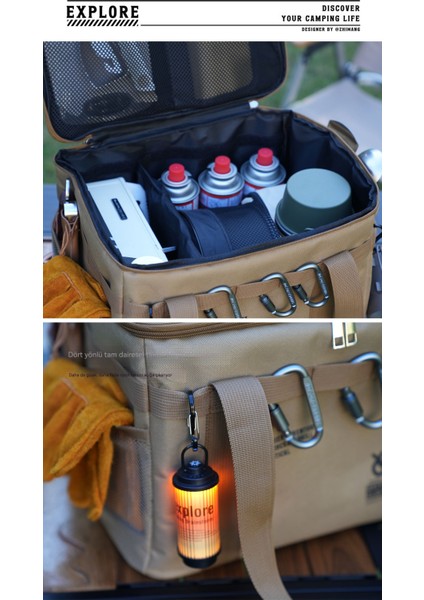 Açık Hava Katlanır Piknik Kamp Ekipmanları Büyük Kapasiteli Saklama Çantası (Yurt Dışından) indirimleri