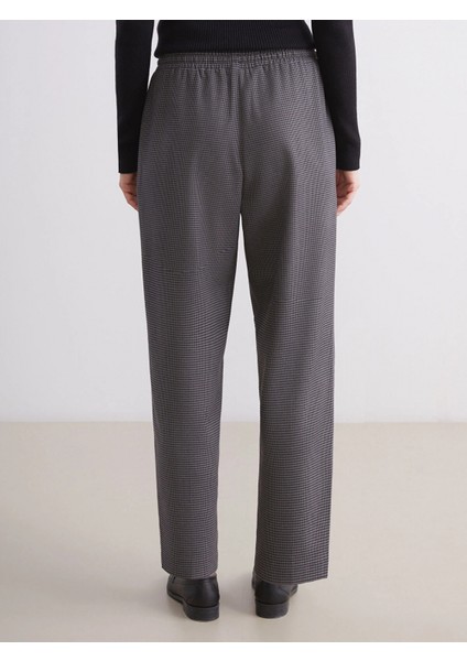 Lcw Grace Antrasit Beli Lastikli Desenli Kadın Pantolon indirimleri