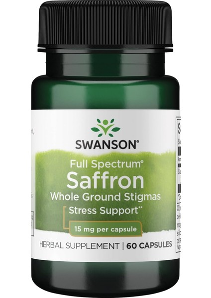 Full Spectrum Saffron(Safran) (Whole Ground Stigmas) Mood Support & Stress Management - Organic Spanish