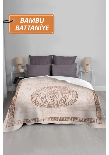 Lüks Çift Kişilik Bambu Battaniye Yumuşacık ve Şık Tasarım (200X220 Cm) BBT0010 fiyatları