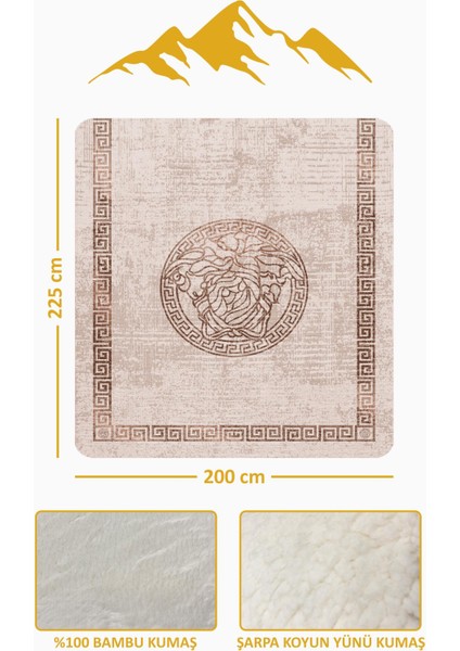 Lüks Çift Kişilik Bambu Battaniye Yumuşacık ve Şık Tasarım (200X220 Cm) BBT0010 modelleri