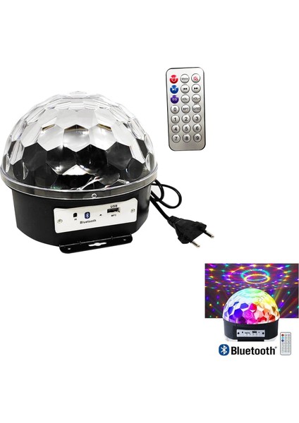SLD93 Müzik Kutusu Disko Topu Rgb LED Bt/usb Kumandalı