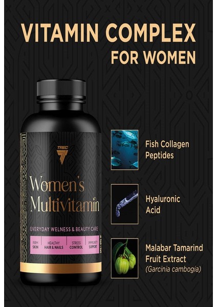 Trec Womens Multivitamin 90 Caps - Bayanlara Özel Vitamin fırsatları