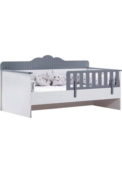 Karyola, Flower Montessori Karyola - Antrasit + 1 Adet Comfort Yatak fırsatları