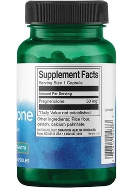 , Pregnenolone, Super Strength, 50 Mg, 60 Capsules fiyatları