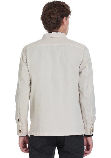 Taş Slim Fit Bebe Yaka Baharlık Mont