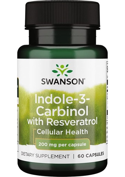 Indole-3 Carbinol With Resveratrol, 200 Mg, 60 Capsules
