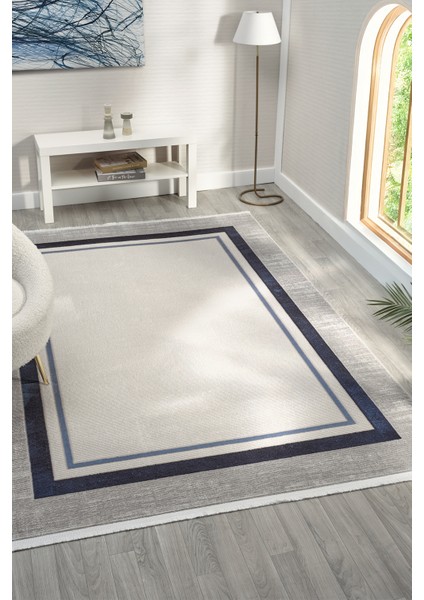 Zen Mavi Halı Akrilik Halı Yumuşak Dokulu Salon Oturma Odası Yatak Odası Halısı 7001 fiyatları