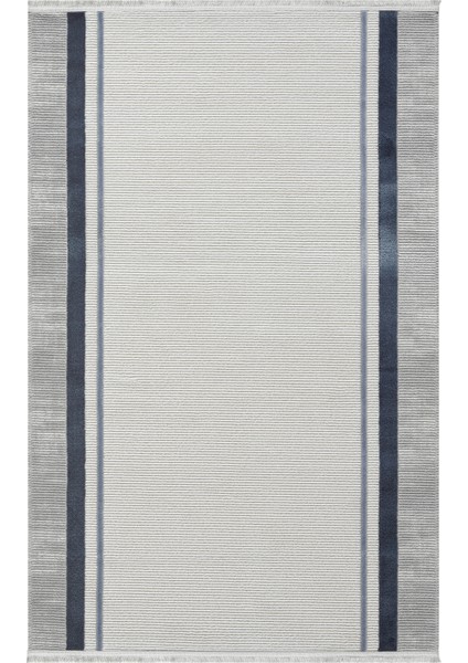 Zen Mavi Halı Akrilik Halı Yumuşak Dokulu Salon Oturma Odası Yatak Odası Halısı 7001