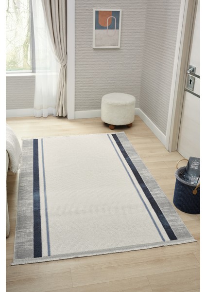 Zen Mavi Halı Akrilik Halı Yumuşak Dokulu Salon Oturma Odası Yatak Odası Halısı 7001 fiyatları