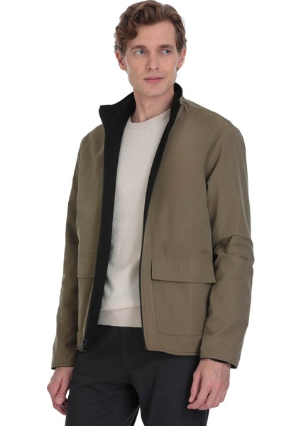 Siyah Regular Fit Yarım Balıkçı Yaka Baharlık Mont modelleri