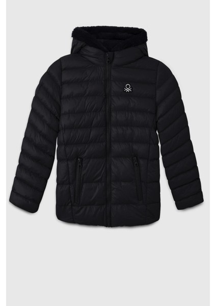 Kız Çocuk Mont 4-14 Yaş Siyah