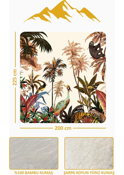 Lüks Çift Kişilik Bambu Battaniye Yumuşacık ve Şık Tasarım (200X220 Cm) BBT0002 modelleri