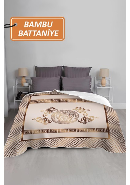 Lüks Çift Kişilik Bambu Battaniye Yumuşacık ve Şık Tasarım (200X220 Cm) BBT0009 fiyatları