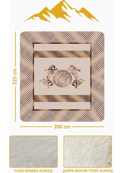 Lüks Çift Kişilik Bambu Battaniye Yumuşacık ve Şık Tasarım (200X220 Cm) BBT0009 modelleri