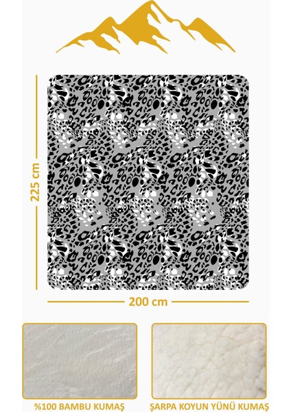 Lüks Çift Kişilik Bambu Battaniye Yumuşacık ve Şık Tasarım (200X220 Cm) BBT0020 modelleri