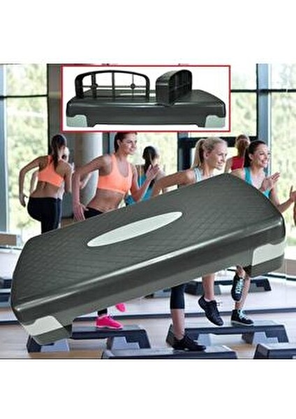 Dayanıklı İki Kademeli Fitness Step Tahtası 10 cm ve 15 cm Yükseklik Seçenekleriyle fiyatları