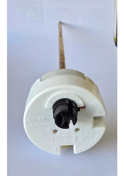 Cotherm -Güneş Enerjisi /çay Kazanı- Istıcı Termostatı Çiftli (Ayar ve Emniyet Bir Arada),