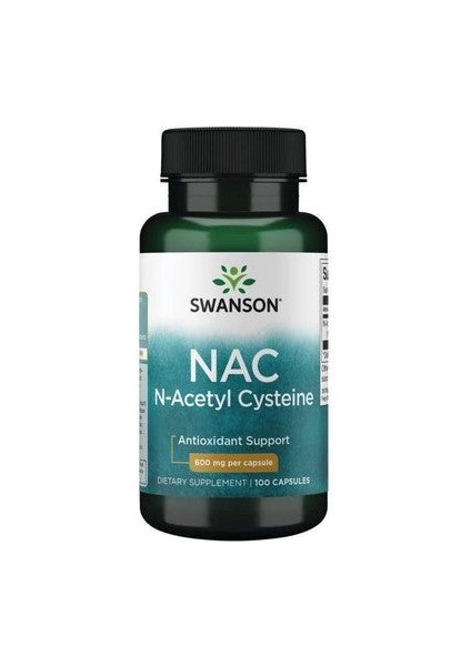 Nac N-Acetyl Cysteine 600 Mg 100 Kapsül
