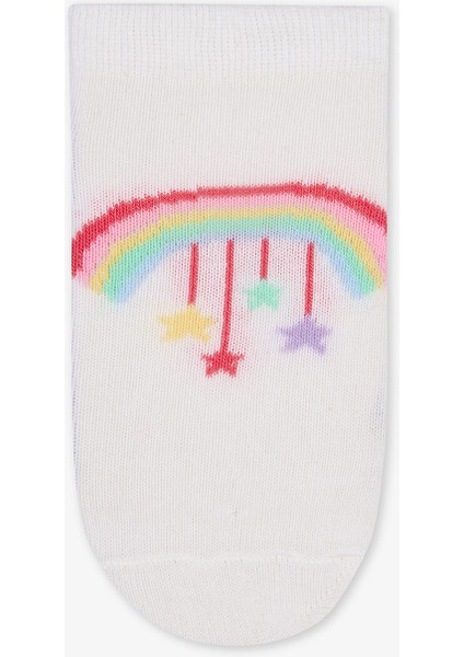 Kız Çocuk Cloud Çok Renkli 4lü Patik Çorap