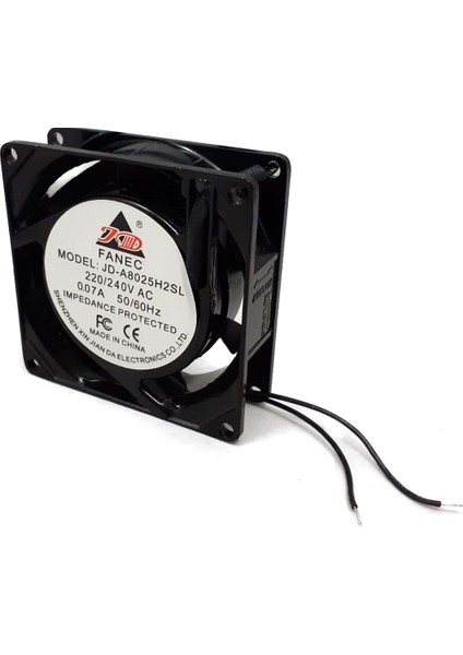 JD-A8025H2SL Kasa Fanı Metal 8X8X2.5CM