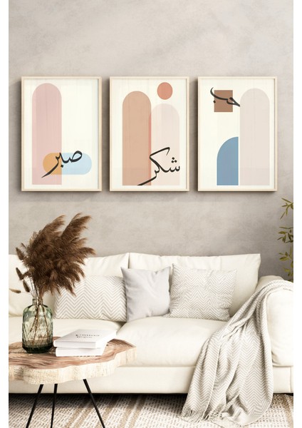 ✨ Modern Hat Sanatıyla Zarif Buluşma: Çam Ahşap Çerçeveli Tablo Seti✨ CRV1098 23 x 32 indirimleri