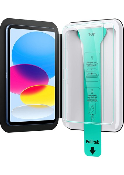 Apple iPad 10. Nesil 10.9 Inc (2022) Ultrafit Classic Autokit 2 Adet Tablet Cam Ekran Koruyucu A2757 A2777 modelleri