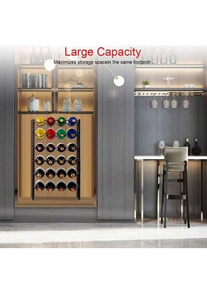 Santkuee Katmanlı Istiflenebilir Şarap Rafı, Küçük Şarap Depolama Tutucu Şarap Rafı Bağımsız Tutun 12 Şişe Mutfak Tezgahı Için (Yurt Dışından) modelleri