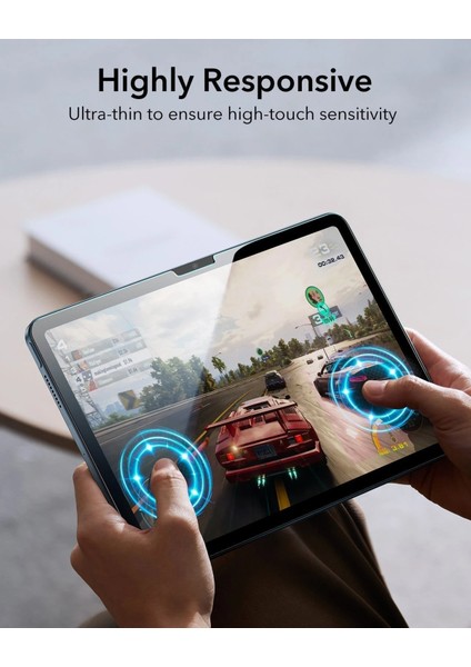 Apple iPad 10. Nesil 10.9 Inc (2022) Ultrafit Classic Autokit 2 Adet Tablet Cam Ekran Koruyucu A2757 A2777