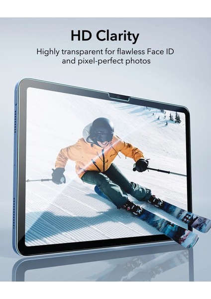 Apple iPad 10. Nesil 10.9 Inc (2022) Ultrafit Classic Autokit 2 Adet Tablet Cam Ekran Koruyucu A2757 A2777