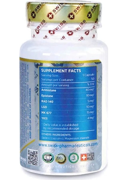 Gigatropin (ARIMISTANE-EPISTANE-RAD140-MK677-LGD-YK11) 50 Kapsül fiyatları