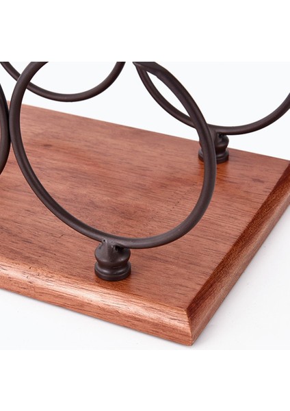 Santkuee Yığılmış Halka Şarap Rafı Demir Restoran Dekorasyon Şarap Rafı Yığılmış Şarap Rafı Şarap Şişesi Depolama Rafı Ev Dekorasyon A (Yurt Dışından) modelleri